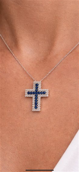 Necklace Comete Woman Croci in Gold Zaffiro 0.28 Ct GLB 944 - GLB 944